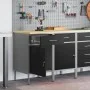 Gabinete de trabajo 2 pcs Negro y Gris de Madera Ingenierada y Acero de , Mesas de trabajo - Ref: Foro24-3321360, Precio: 248...