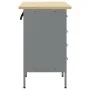 Gabinete de trabajo 2 pcs Rojo y Gris Madera Elaborada y Acero von , Arbeitstische - Ref: Foro24-3321363, Preis: 300,41 €, Ra...