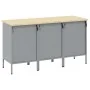 Conjunto de Gabinetes de Trabajo Set de 3 Rojo y Gris Acero | Foro24.es | Tu tienda online para hogar, jardín y más Foro24.es