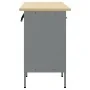 Set de Gabinetes de Trabajo de 3 Piezas en Negro y Gris de Madera Compuesta y Acero von , Arbeitstische - Ref: Foro24-3321370...