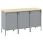 Juego de Gabinetes de Trabajo de 3 Piezas Rojo y Gris de Madera Engineered y Acero von , Arbeitstische - Ref: Foro24-3321373,...
