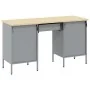 Conjunto de 3 piezas: gabinete y mesa de trabajo en rojo, de madera engineered y acero | Foro24.es | Tu tienda online para hogar, jardín y más Foro24.es