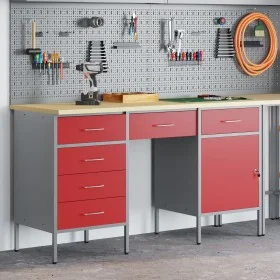 Conjunto de mesa y gabinete de trabajo de 3