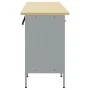 Conjunto de Armario de Trabajo de 4 Piezas Negro y Gris de Madera de Ingeniería y Acero von , Arbeitstische - Ref: Foro24-332...