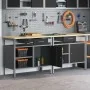 Juego de Banco de Trabajo de 2 Piezas en Acero Negro von , Arbeitstische - Ref: Foro24-3321388, Preis: 353,21 €, Rabatt: %