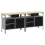 Juego de Banco de Trabajo de 2 Piezas en Acero Negro von , Arbeitstische - Ref: Foro24-3321388, Preis: 353,21 €, Rabatt: %