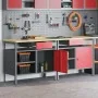 Set de Banco de Trabajo de 2 Piezas de Rojo Acero by , Work tables - Ref: Foro24-3321389, Price: 352,15 €, Discount: %