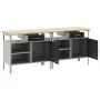 Juego de Banco de Trabajo de 2 Piezas en Acero Negro von , Arbeitstische - Ref: Foro24-3321388, Preis: 353,21 €, Rabatt: %