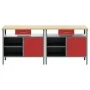 Set de Banco de Trabajo de 2 Piezas de Rojo Acero by , Work tables - Ref: Foro24-3321389, Price: 352,15 €, Discount: %