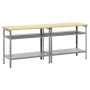 Conjunto de Banco de Trabajo de 2 Piezas , Acero Gris by , Work tables - Ref: Foro24-3321390, Price: 206,60 €, Discount: %