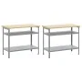 Conjunto de Banco de Trabajo de 2 Piezas , Acero Gris by , Work tables - Ref: Foro24-3321390, Price: 206,60 €, Discount: %