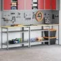 Conjunto de Banco de Trabajo de 3 Piezas Gris Acero by , Work tables - Ref: Foro24-3321391, Price: 267,13 €, Discount: %