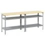 Conjunto de Banco de Trabajo de 2 Piezas , Acero Gris by , Work tables - Ref: Foro24-3321390, Price: 206,60 €, Discount: %