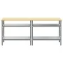 Conjunto de Banco de Trabajo de 2 Piezas , Acero Gris by , Work tables - Ref: Foro24-3321390, Price: 206,60 €, Discount: %