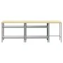 Conjunto de Banco de Trabajo de 3 Piezas Gris Acero by , Work tables - Ref: Foro24-3321391, Price: 267,13 €, Discount: %
