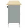 Set de cabina de trabajo y mesa de esquina de 5 piezas en madera roja | Foro24.es | Tu tienda online para hogar, jardín y más Foro24.es