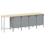 Set de mueble de trabajo y mesa de esquina de 5 piezas negra de madera | Foro24.es | Tu tienda online para hogar, jardín y más Foro24.es