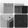 Conjunto de gabinete de herramientas y panel perforado de 3 piezas montado en la pared de metal negro | Foro24.es | Tu tienda online para hogar, jardín y más Foro24.es