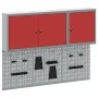 Set de Cabinet de Herramientas y Panel de Clavos de 5 Piezas Montado en la Pared Rojo de Metal | Foro24.es | Tu tienda online para hogar, jardín y más Foro24.es