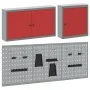 Set de Cabinet de Herramientas y Panel de Clavos de 5 Piezas Montado en la Pared Rojo de Metal | Foro24.es | Tu tienda online para hogar, jardín y más Foro24.es