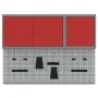 Set de Cabinet de Herramientas y Panel de Clavos de 5 Piezas Montado en la Pared Rojo de Metal | Foro24.es | Tu tienda online para hogar, jardín y más Foro24.es