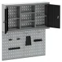 Set de Gabinete y Tablero de Herramientas de 3 Piezas Montado en la Pared Metal Negro von , Werkzeugorganisation und -lagerun...