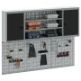 Conjunto de Gabinete de Herramientas y Panel de Perforaciones de 6 Piezas de Montado en la Pared Negro Metal von , Werkzeugor...