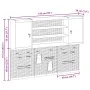 Conjunto de Gabinete de Herramientas y Panel de Perforaciones de 6 Piezas de Montado en la Pared Negro Metal von , Werkzeugor...