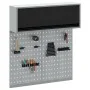 Juego de Gabinete de Herramientas de 3 Piezas y Panel Perforado Montado en la Pared de Metal Negro by , Tool Organization and...
