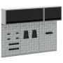 Set de Gabinete y Panel Perforado de Herramientas de 5 Piezas Montado en la Pared de Metal Negro by , Tool Organization and S...