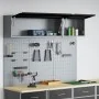 Set de Gabinete y Panel Perforado de Herramientas de 5 Piezas Montado en la Pared de Metal Negro by , Tool Organization and S...
