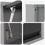 Set de Gabinete y Panel Perforado de Herramientas de 5 Piezas Montado en la Pared de Metal Negro by , Tool Organization and S...
