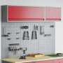 Conjunto de gabinete de herramientas y panel perforado de 5 piezas montado en la pared de Rojo Metal | Foro24.es | Tu tienda online para hogar, jardín y más Foro24.es