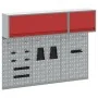 Conjunto de gabinete de herramientas y panel perforado de 5 piezas montado en la pared de Rojo Metal | Foro24.es | Tu tienda online para hogar, jardín y más Foro24.es