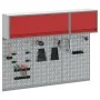 Conjunto de gabinete de herramientas y panel perforado de 5 piezas montado en la pared de Rojo Metal | Foro24.es | Tu tienda online para hogar, jardín y más Foro24.es
