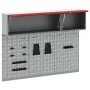 Conjunto de gabinete de herramientas y panel perforado de 5 piezas montado en la pared de Rojo Metal | Foro24.es | Tu tienda online para hogar, jardín y más Foro24.es