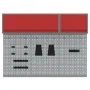 Conjunto de gabinete de herramientas y panel perforado de 5 piezas montado en la pared de Rojo Metal | Foro24.es | Tu tienda online para hogar, jardín y más Foro24.es