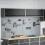 Juego de Gabinete y Panel de Herramientas de 6 Piezas Montado en la Pared de Metal Negro by , Tool Organization and Storage -...