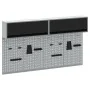 Juego de Gabinete y Panel de Herramientas de 6 Piezas Montado en la Pared de Metal Negro by , Tool Organization and Storage -...