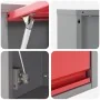 Conjunto de gabinete de herramientas y panel perforado de 5 piezas montado en la pared de Rojo Metal | Foro24.es | Tu tienda online para hogar, jardín y más Foro24.es