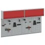 Conjunto de gabinete y panel de herramientas de 6 piezas Wall Mounted rojo metálico | Foro24.es | Tu tienda online para hogar, jardín y más Foro24.es