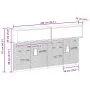 Conjunto de gabinete y panel de herramientas de 6 piezas Wall Mounted rojo metálico | Foro24.es | Tu tienda online para hogar, jardín y más Foro24.es