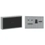 Conjunto de gabinete de trabajo y panel perforado de 5 piezas Negro MDF y metal by , Work tables - Ref: Foro24-3321416, Price...