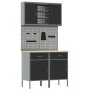 Set de Gabinetes de Trabajo Set de 5 Negro Acero Estándar by , Work tables - Ref: Foro24-3321418, Price: 393,47 €, Discount: %