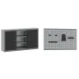 Set de Gabinetes de Trabajo Set de 5 Negro Acero Estándar by , Work tables - Ref: Foro24-3321418, Price: 393,47 €, Discount: %