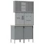 Set de Gabinetes de Trabajo Set de 5 Negro Acero Estándar by , Work tables - Ref: Foro24-3321418, Price: 393,47 €, Discount: %