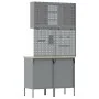 Conjunto de Banco de Trabajo de 5 Piezas Rojo Acero de , Mesas de trabajo - Ref: Foro24-3321423, Precio: 422,98 €, Descuento: %