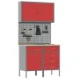 Conjunto de Banco de Trabajo de 5 Piezas Rojo Acero de , Mesas de trabajo - Ref: Foro24-3321425, Precio: 385,88 €, Descuento: %