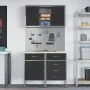 Juego de Banco de Trabajo de 5 Piezas de Acero Negro de , Mesas de trabajo - Ref: Foro24-3321426, Precio: 399,00 €, Descuento: %
