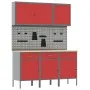Conjunto de banco de trabajo de 8 piezas Acero Rojo by , Work tables - Ref: Foro24-3321429, Price: 519,95 €, Discount: %